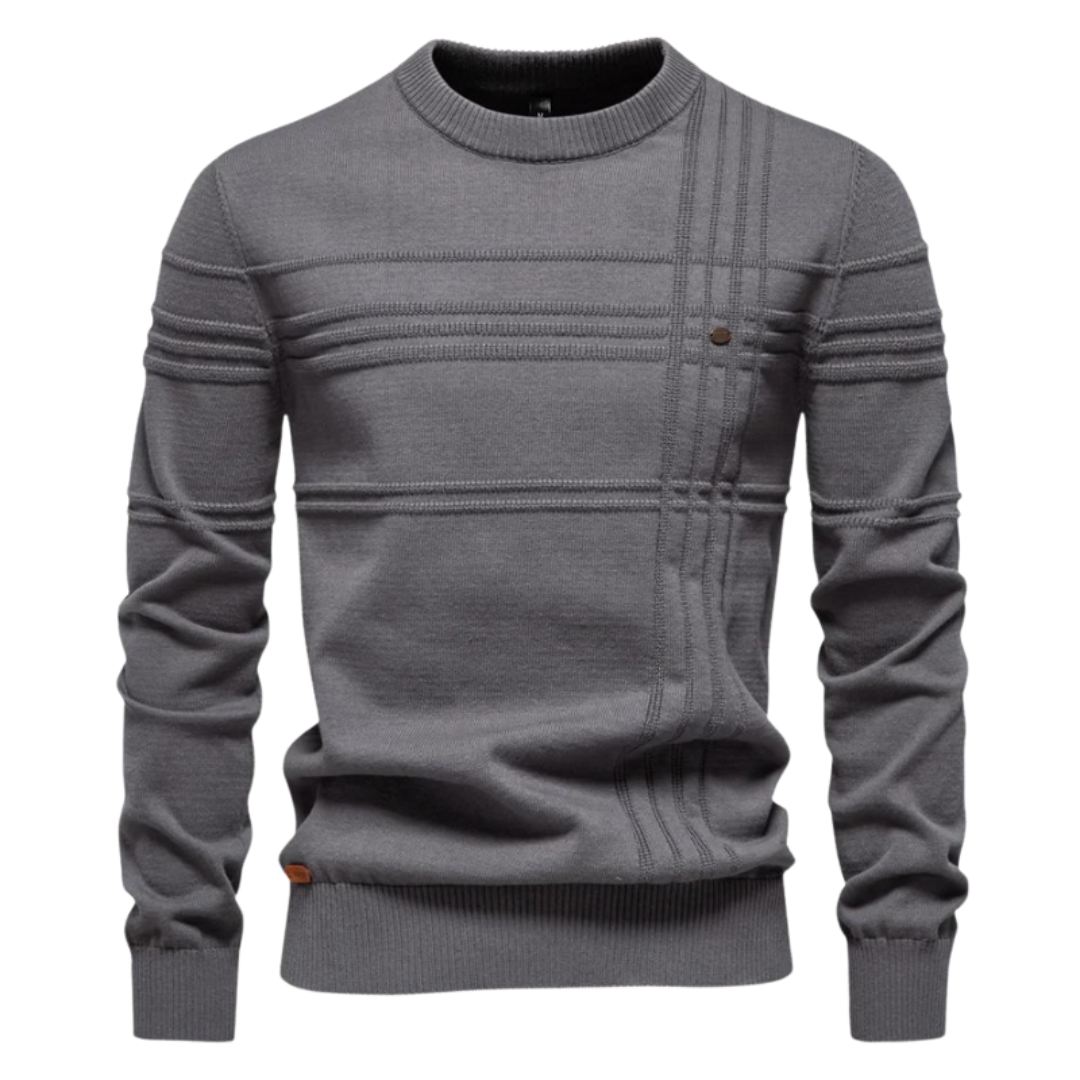 MIRAVO | Pull élégant pour homme à motif à carreaux