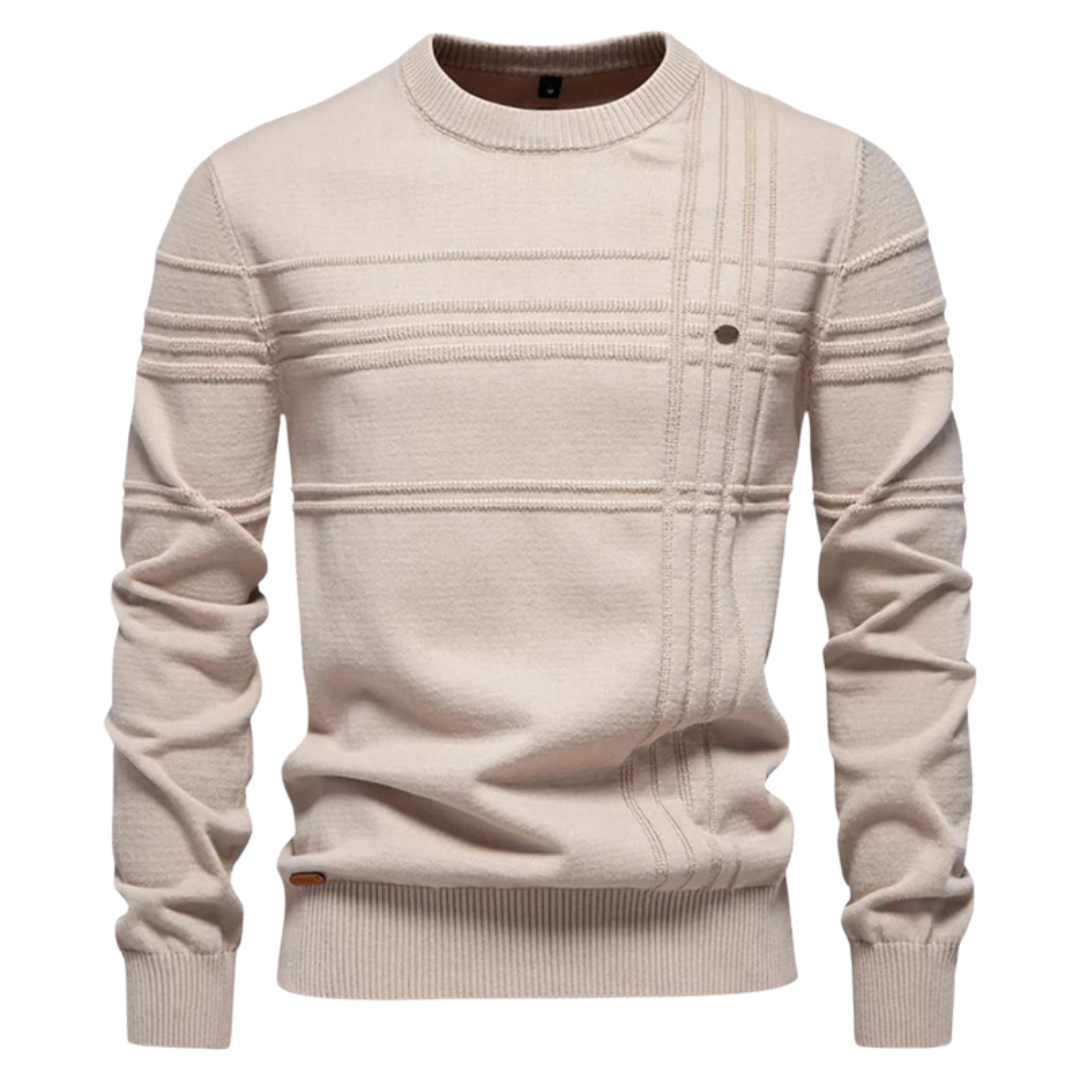 MIRAVO | Pull élégant pour homme à motif à carreaux