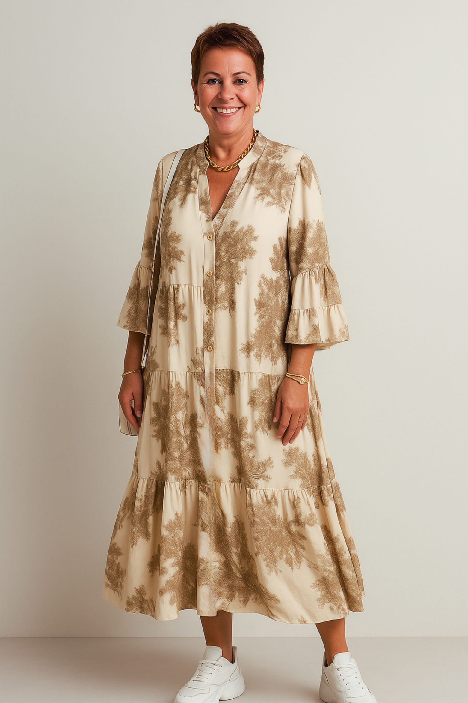 Luna | Élégante Robe à Coupe Fluide