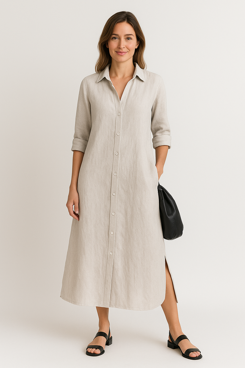 Luna | Robe chemise oversize confortable