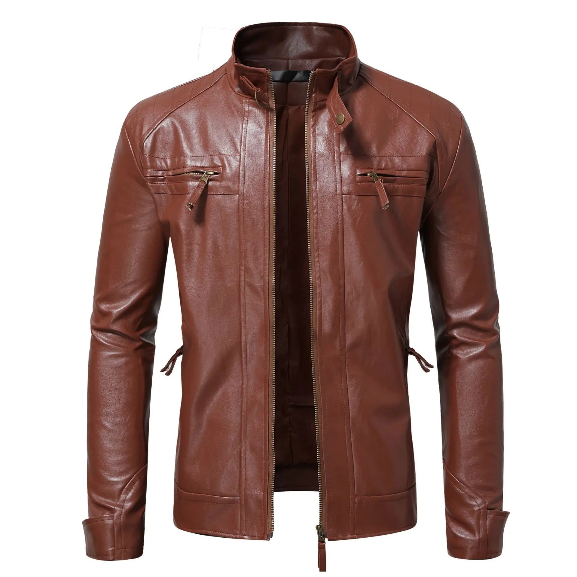 Veste en cuir élégante pour hommes