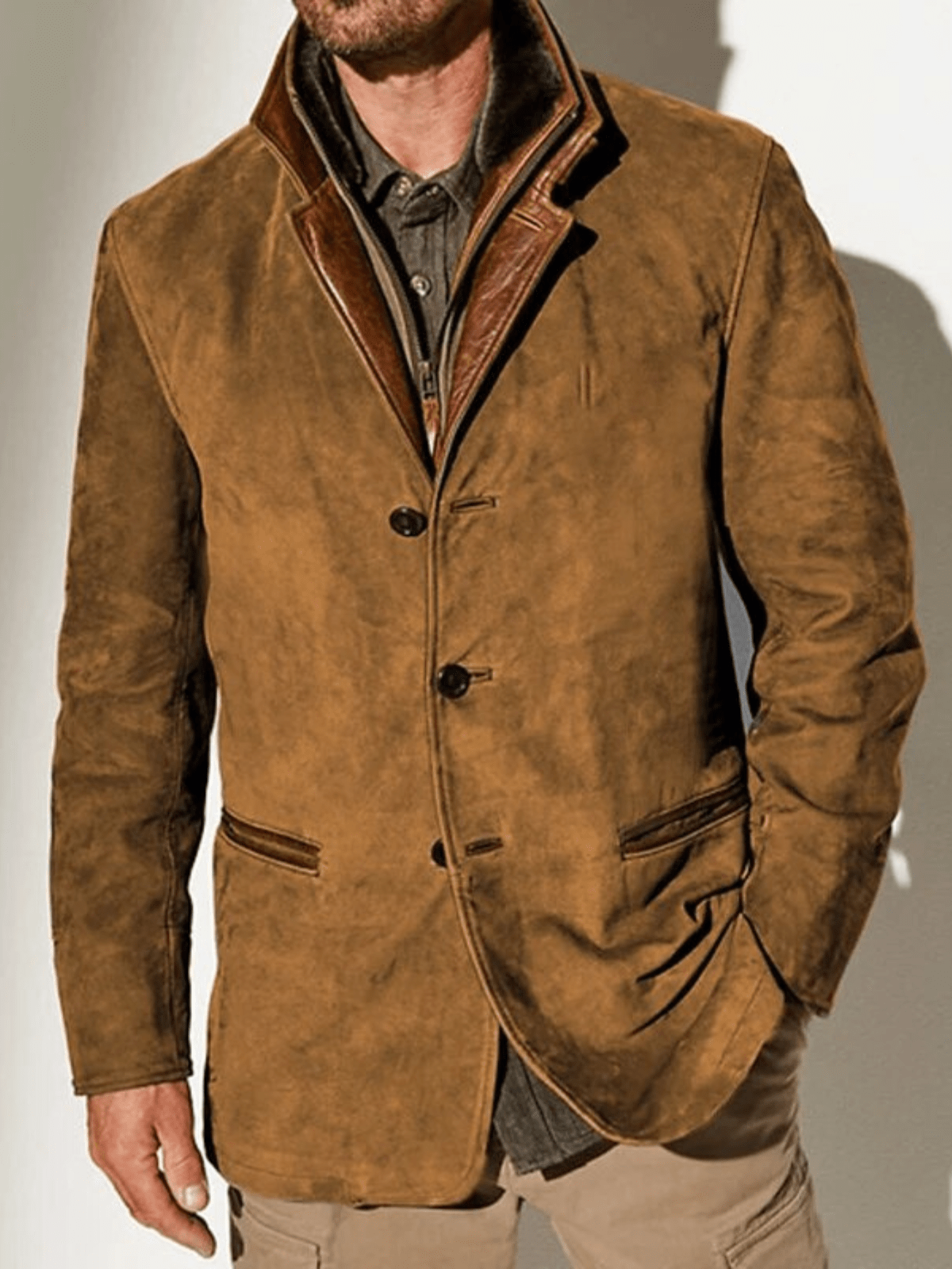 Vern Veste Homme – Veste en Cuir Vintage Élégante & Durable au Style Intemporel